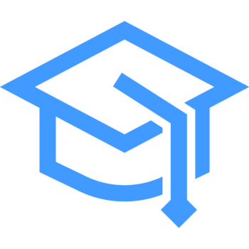 Ein Icon zeigt einen stilisierten Universitäts-Hut.